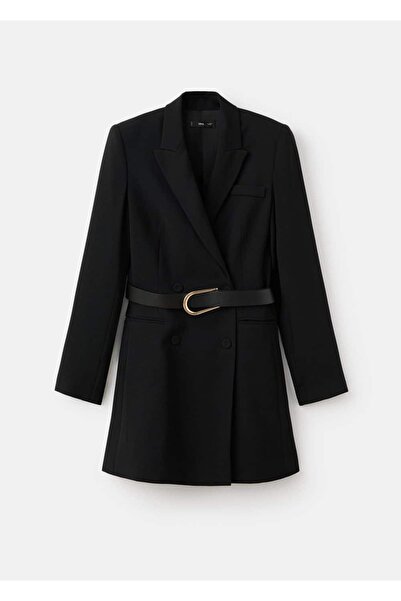 MANGO Woman Blazer tarzı kemer detaylı elbise