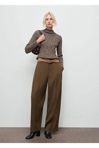 MANGO Woman Perkins yaka kırçıllı kazak