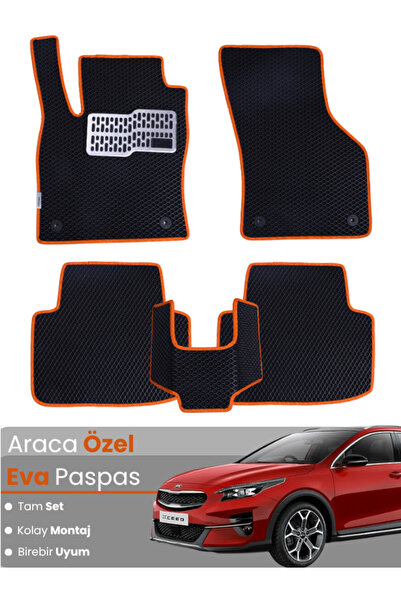 stiloto مجموعة كاملة من دواسات EVA متوافقة مع سيارة كيا إكسيد (2019-2025) - م...