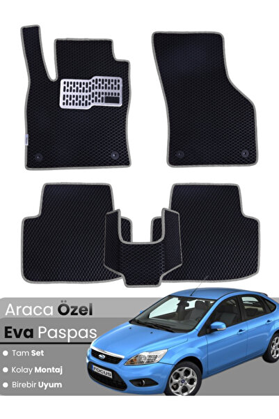 stiloto طقم كامل من حصائر EVA متوافقة مع فورد فوكس 2 هاتشباك (2005-2011) - مخ...