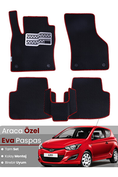 Genel Markalar HYUNDAİ i20 (2008-2014) Uyumlu EVA Paspas Tam Set–Araca Özel,K...