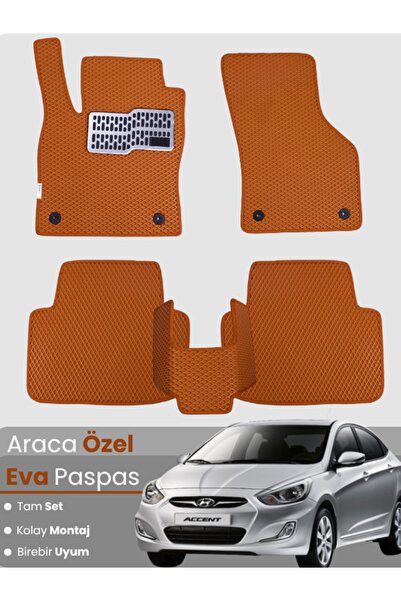 Genel Markalar HYUNDAİ ACCENT BLUE (2011-2018) Uyumlu EVA Paspas Tam Set–Arac...