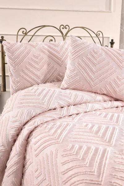 Çeyiz Diyarı Pine 3 Piece Double Pike Set Powder