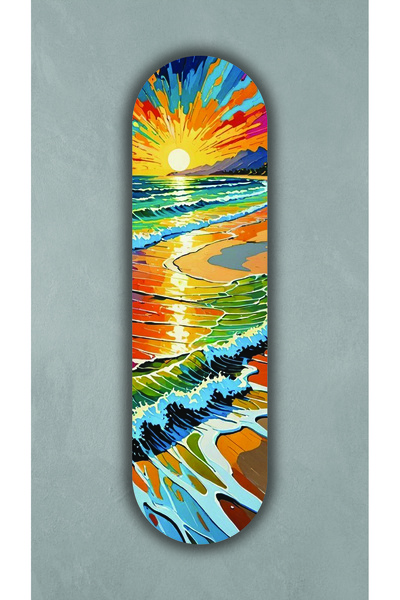 Pastel Gökyüzü - Dekoratif 4mm MDF Duvar Panosu (75x20 cm)