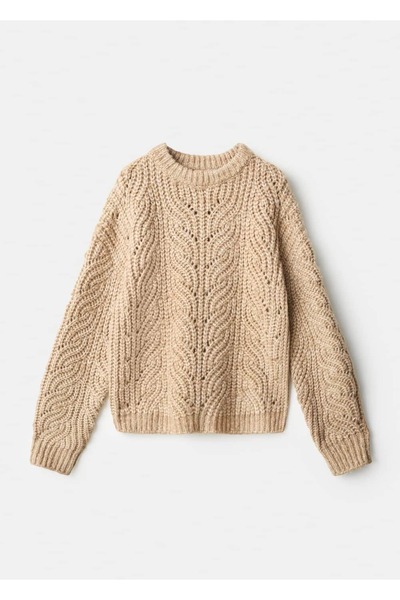 MANGO Kids Kalın örgülü triko kazak