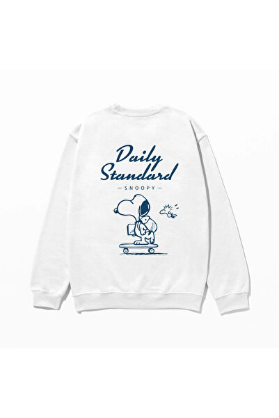 SVART WEAR Суитшърт с принт 100% памук Овърсайз Моден Забавен суитшърт с принт