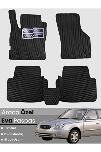 Guerrino HYUNDAİ ACCENT ADMİRE (1999-2005) Uyumlu EVA Paspas Tam Set–Araca Öz...