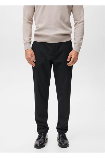 MANGO Man Thermolite® Slim fit flanel pantolon