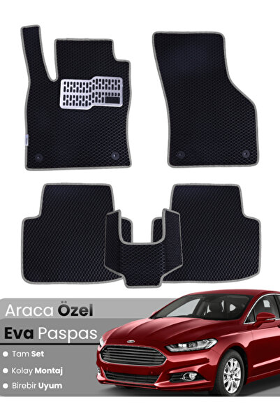 stiloto FORD MONDEO (2015-2022) Uyumlu EVA Paspas Tam Set–Araca Özel,Su Geçir...