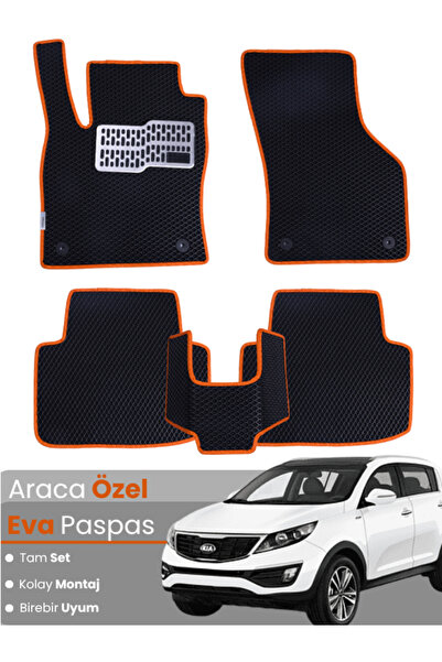 Genel Markalar KİA SPORTAGE (2010-2015) Uyumlu EVA Paspas Tam Set–Araca Özel,...