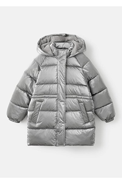 MANGO Kids Metalik puffer anorak