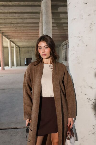 EAS GİYİM Women's Cardigan Long Length