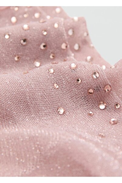 MANGO Woman Strass taş detaylı lureks çorap