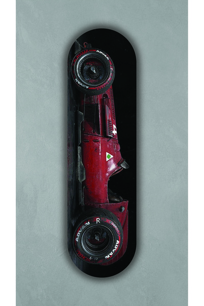 Korhan Atölye Asfalt Ruhu - Dekoratif 4mm MDF Duvar Panosu (75x20 cm)