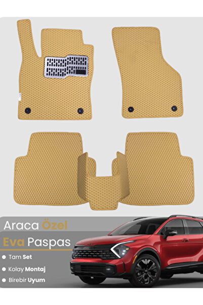 stiloto طقم كامل من دواسات EVA متوافقة مع كيا سبورتاج هايبرد (2021-2025) - مخ...