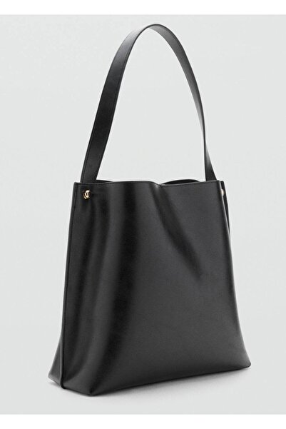 MANGO Woman Metal detaylı büzgülü çanta