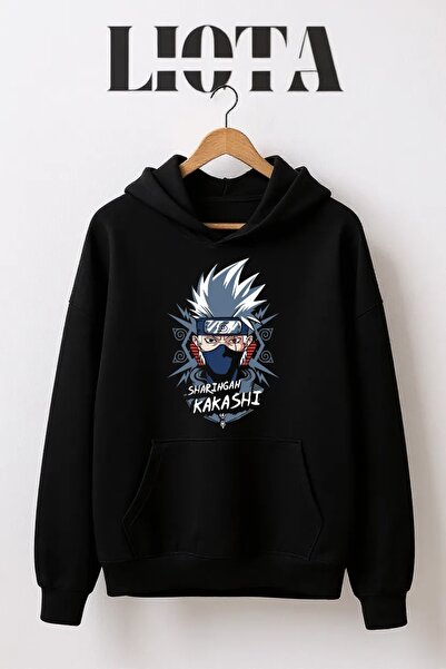 Vordevia Sweatshirt sa šarańanom i Kakashi printom, prevelik, od pamuka, sa 3...