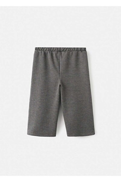 MANGO Baby Kazayağı desenli düz kesim pantolon