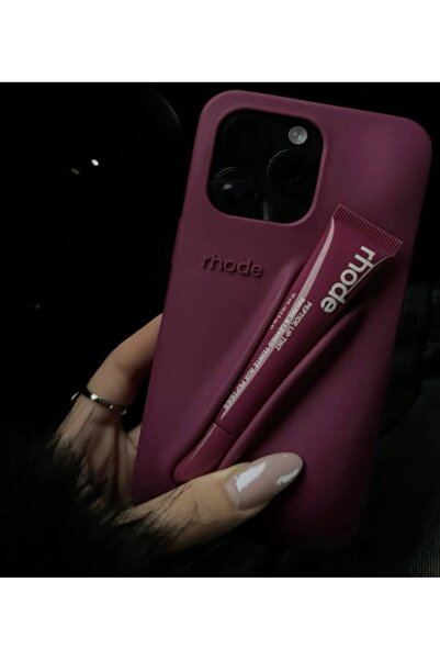 FİŞNEİLETİŞİM IPHONE 14 PROMAX UYUMLU RUJLU KILIF (BORDO)