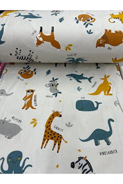 FabricMarket Țesătură de flanel Koala