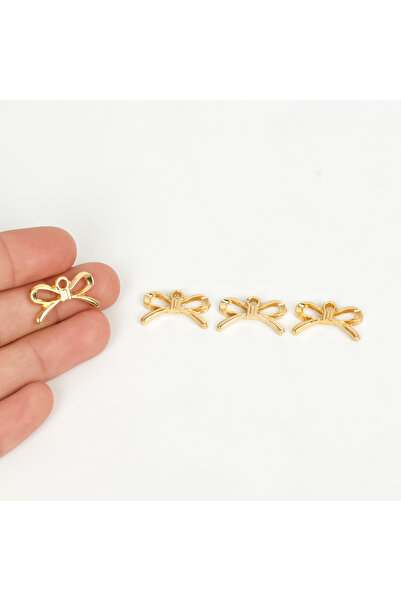 yfhobi 1 Adet - 20 mm Fiyonk Metal Uç, Takı İçin Charm Uç, Altın Kaplama 1.Ka...