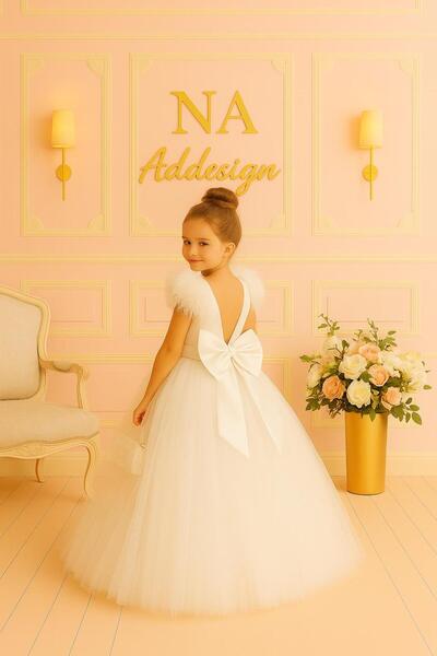 NA ADDESIGN White Angel Спеціальне пошиття пишне плаття принцеси, біле тюлеве...