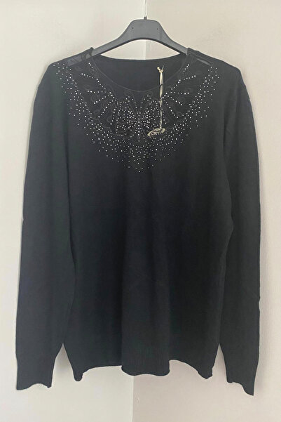 AYASOFYA OTANTIK Bluză de damă italiană cu guler negru, cu mânecă lungă, cu d...