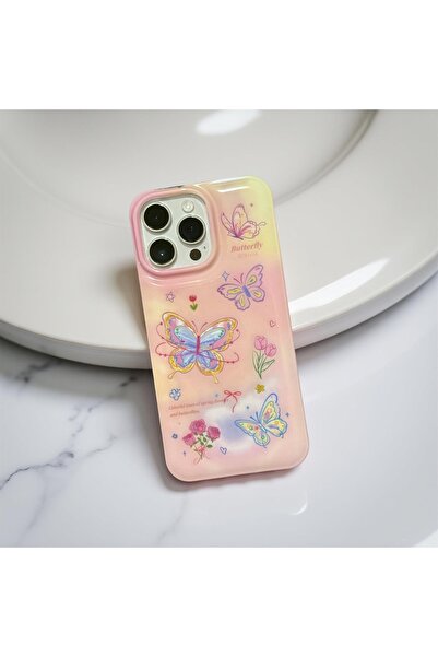 HYPERSOFT Iphone 14 Plus (6.7 inç) Uyumlu Popsocketli Stant Olabilen Şık Desenli Slım Kılıf