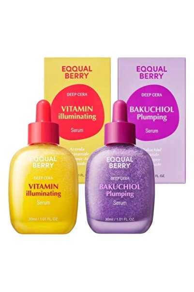 EQQUALBERRY Complete Renewal & Brightening Set - Bakuchiol Serum 30ml + Vitamin Illuminating Serum 3
