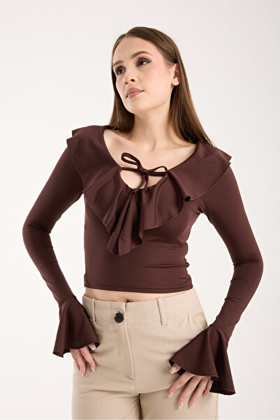 Modazeyosh Women's Flounce Blouse