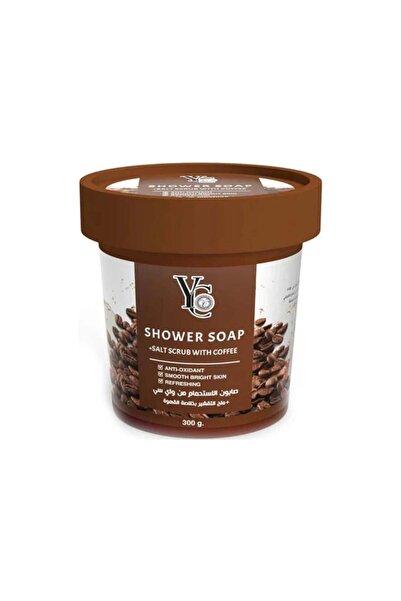 YC واي سي صابون الاستحمام مع ملح التقشير 300 جرام بخلاصه القهوه