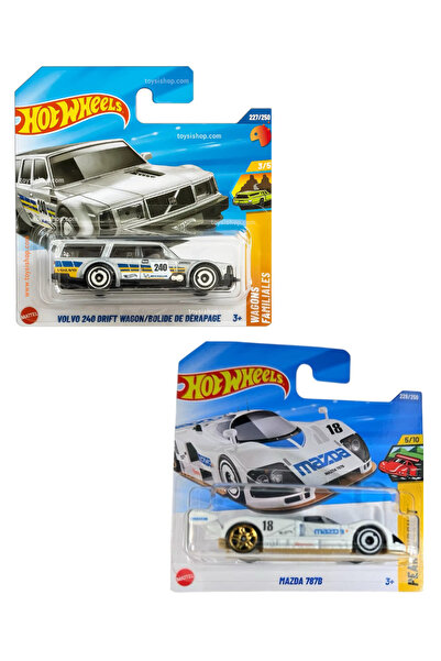 HOT WHEELS Volvo 240 Drift Wagon -Mazda 787b