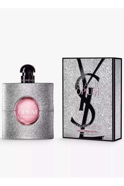 Black Opium Yoes Sayint Lauirent Bleck Opiunem Glitter Eau de Parfum 90ml