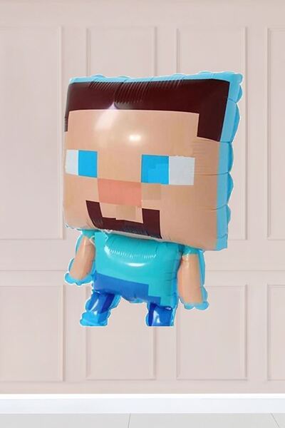 Atölye Mi Minecraft Steve Folyo Balon