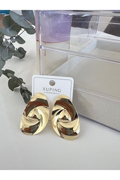 Neesh XUPİNG PLAKA SARMAL KÜPE (GOLD)