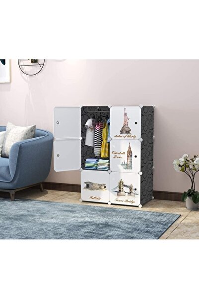 OEM Dulap Modular, 4 Compartimente + 1 Umeras, 70 x 36 x 105 cm