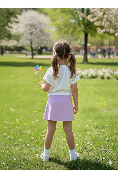 FESSHERA KİDS Κοστούμι για κορίτσια με φούστα, μπλούζα και πλισέ φούστα, σετ 2 τεμαχίων, εορταστικό και καθημερινό, για κορίτσια