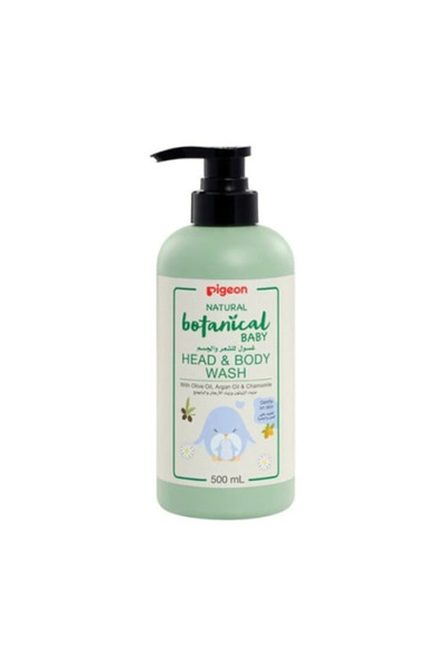 Pigeon بيجون بوتانيكال غسول للشعر والجسم اطفال 500 مل زيت الزيتون والارغان وا...