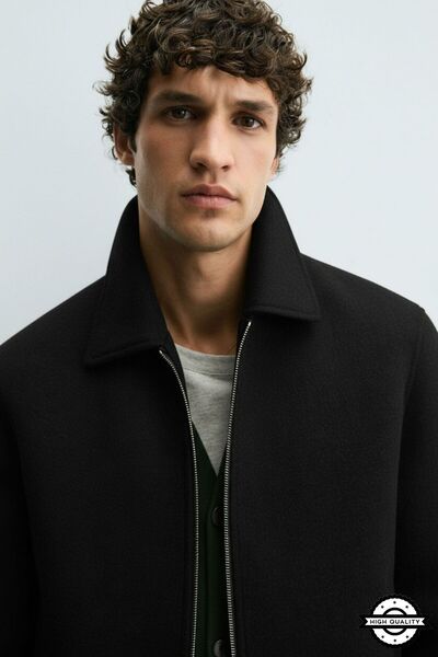 KOCCİ BUTİK New Season Comfortable Cut Premium Men's Short Cashmere Coat Jacket