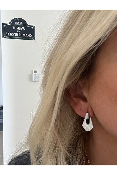 Neesh ÇELİK SEDEFLİ GOLD KÜPE