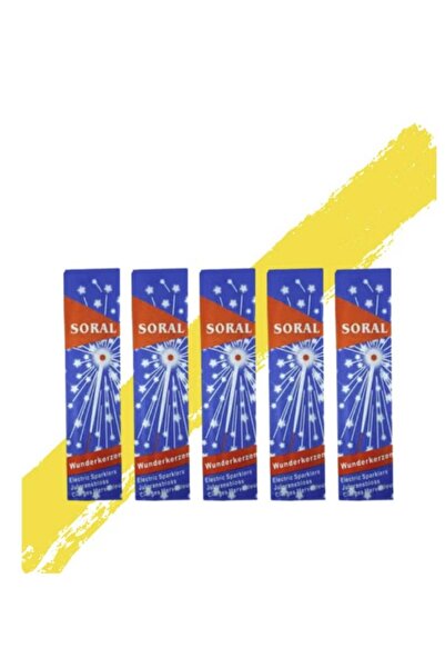 Soral شموع متلألئة على شكل نجمة ليلية (5 × 10 قطع)