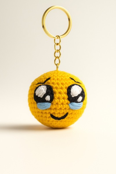 Minola Home سلسلة مفاتيح أميجورومي على شكل رمز تعبيري، قطعة واحدة