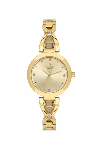 Platin Pierre PL-1153LA-B4 Kelepçe Kordon Kadın Kol Saati