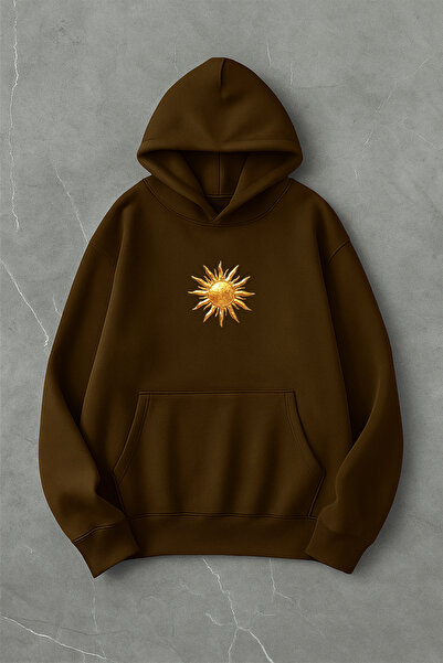 LORVEX Swea din bumbac supradimensionat cu imprimeu stele tricou