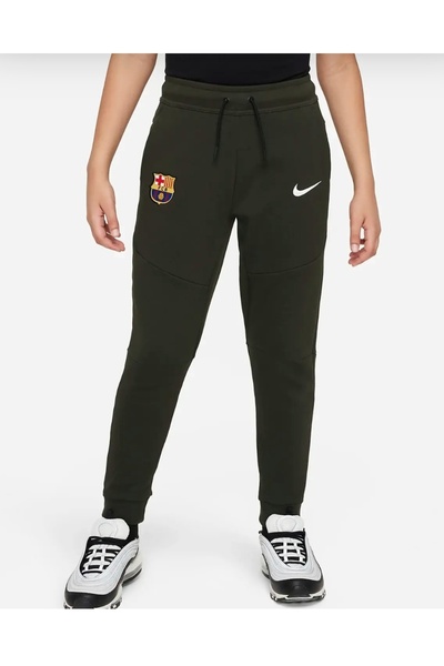 Nike F.C Barcelona Tech Fleece haki çocuk eşofman altı FD4129-355