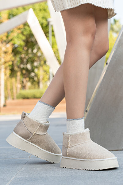 Daxtors Γυναικείες μπότες Uggo με επένδυση από γούνα, ανθεκτικές στο κρύο