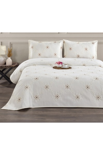 Madamca Dowry Papatyam 3-Piece Pique Set Bedspread