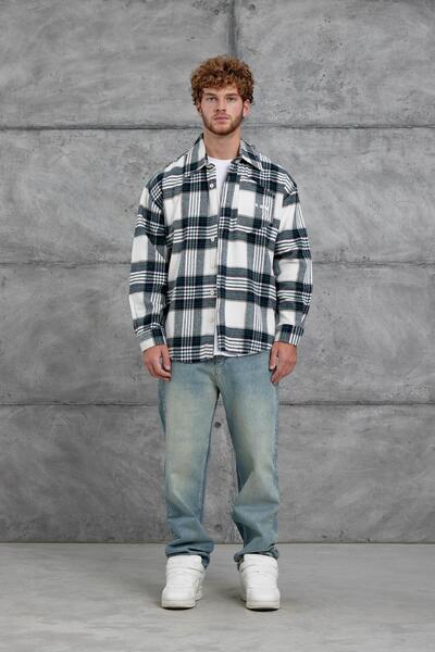 NOMARC Πράσινο πουκάμισο Nmrc Νούμερο με τύπωμα Oversize