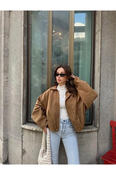 Niceboutique حذاء بريميوم سويت بسحاب تان بومبر سيكر