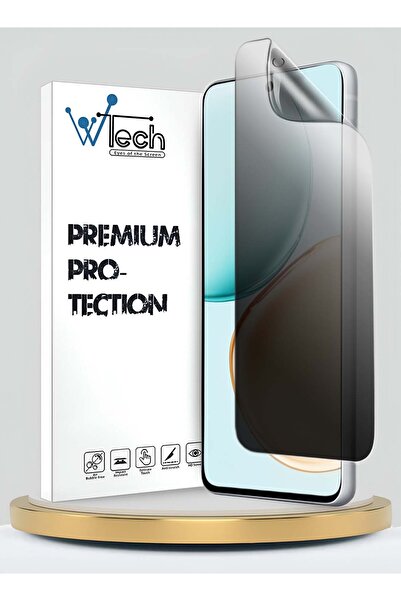 Wtech Honor X7d 4G 2025 غشاء هيدروجيل مضاد للتجسس / مضاد للخصوصية رقيق ومرن شفاف